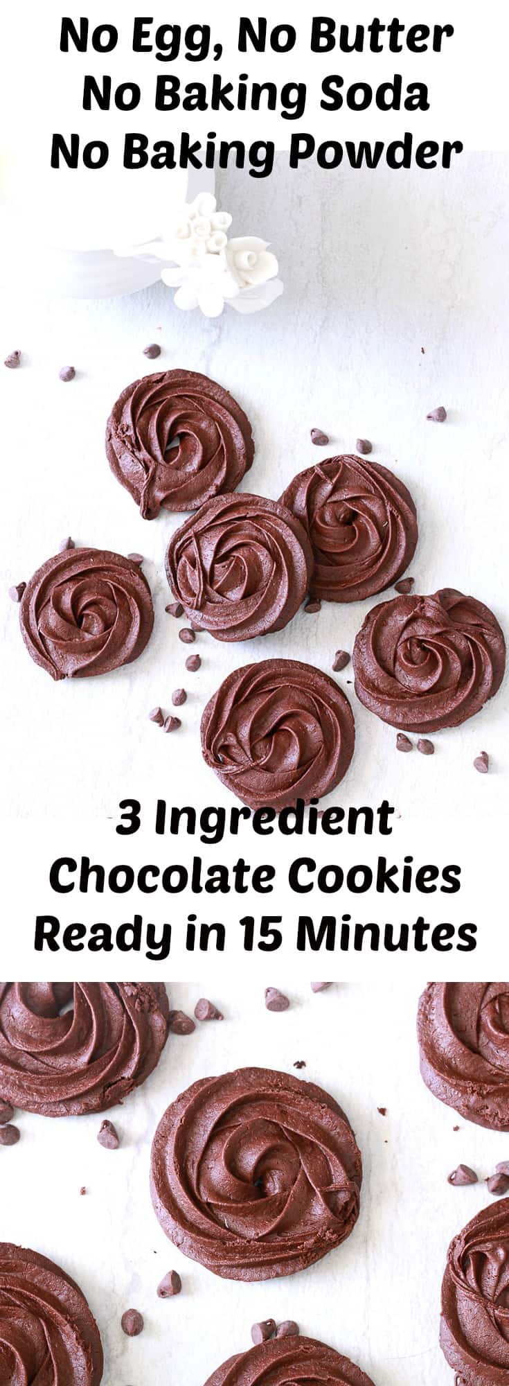 3 ingredient chocolate cookies