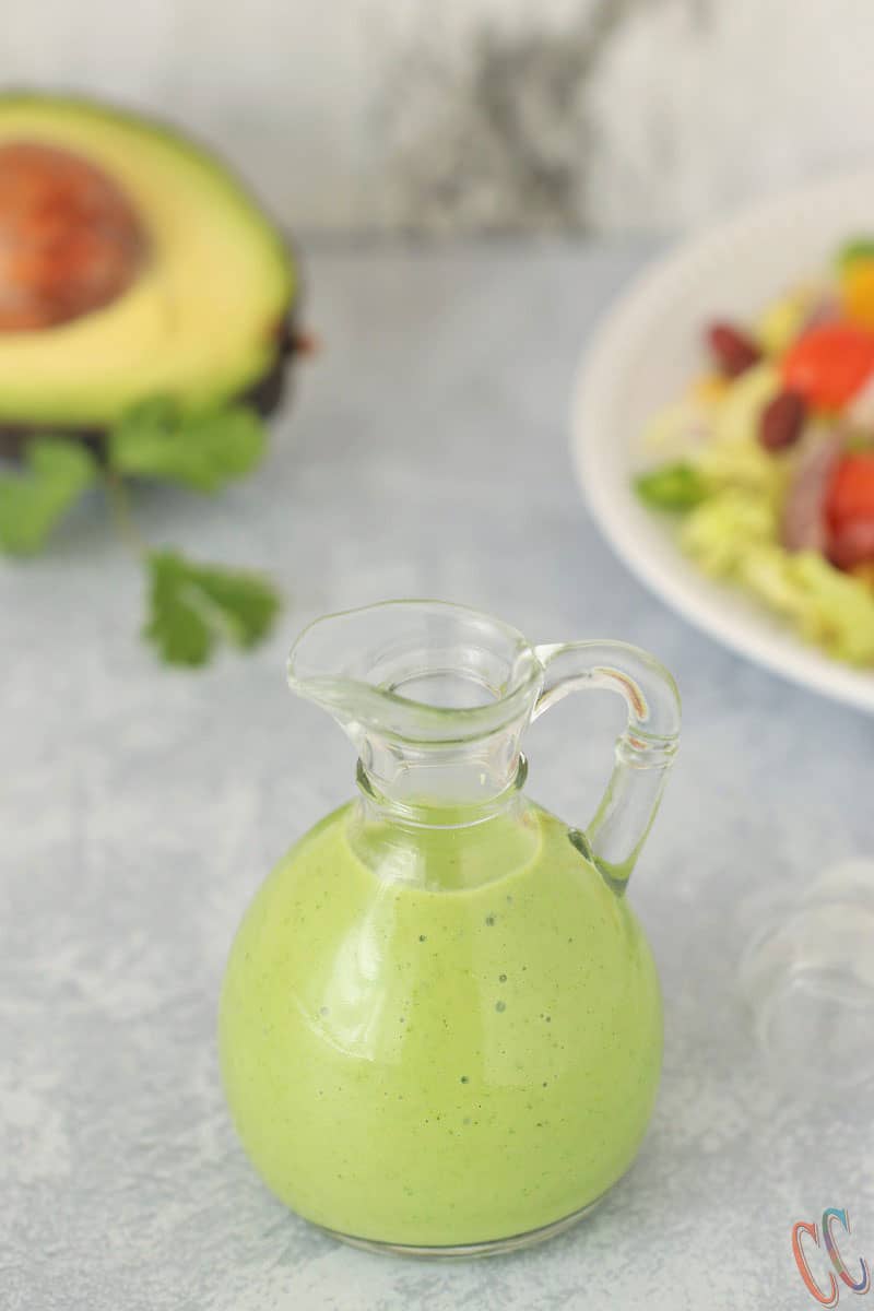 Avocado Dressing Recipe - Paleo, Vegan, Whole30 approved, Luxuriously Silky, Creamy, Delicious, Flavorful, Packed with full of healthy fats and Healthy Alternatives to mayonnaise-based dressing. This healthy salad dressing takes only 5 minutes to make.