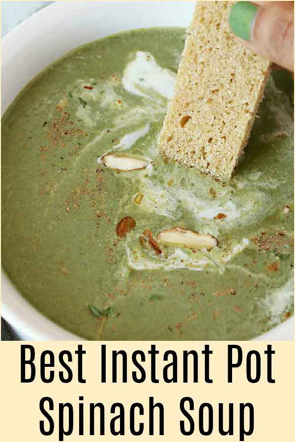 Spinach soup is not just delicious but it is hearty, comforting, simple, creamy and is a great way to include greens in your diet.