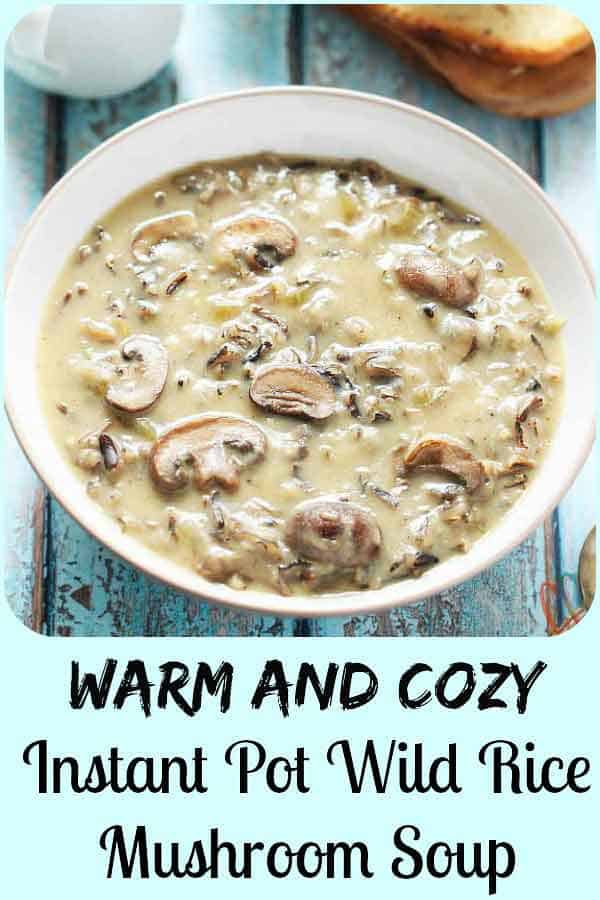 Instant pot wild rice soup