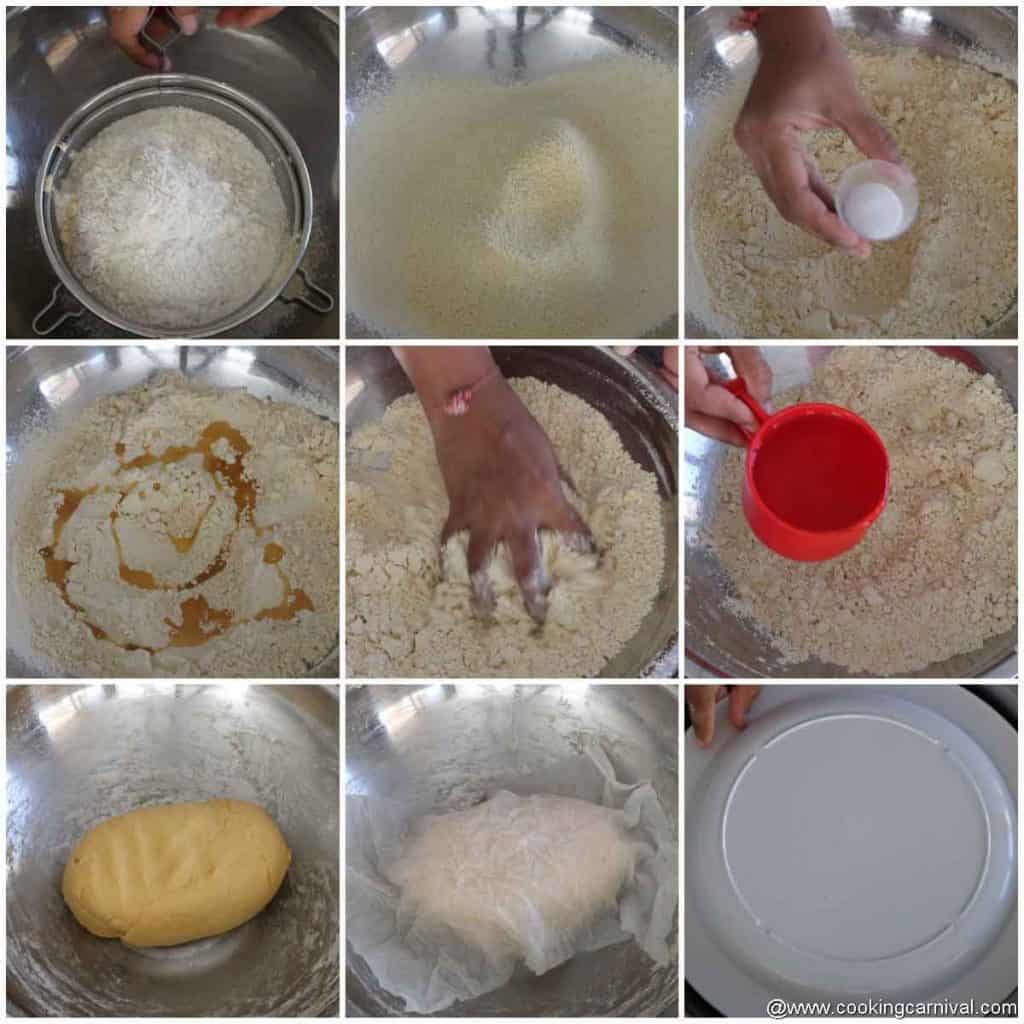 Kneading dough for bakarwadi