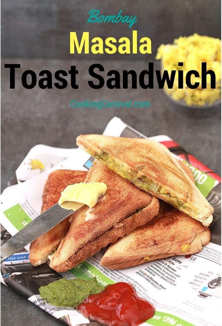 Mumbai Masala Toast Sandwich