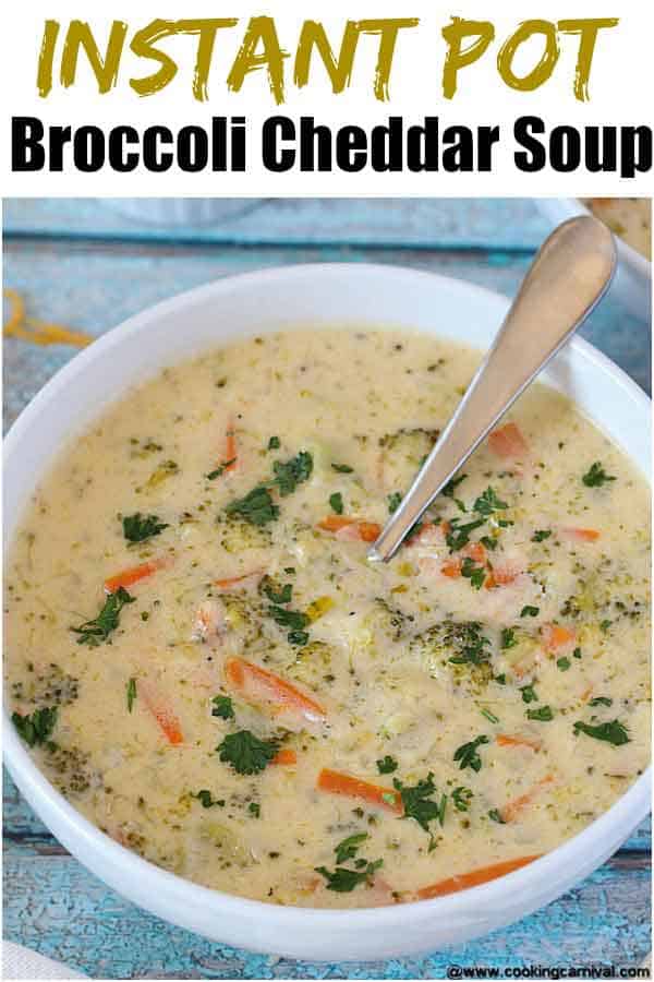 Instant Pot Broccoli Cheese Soup