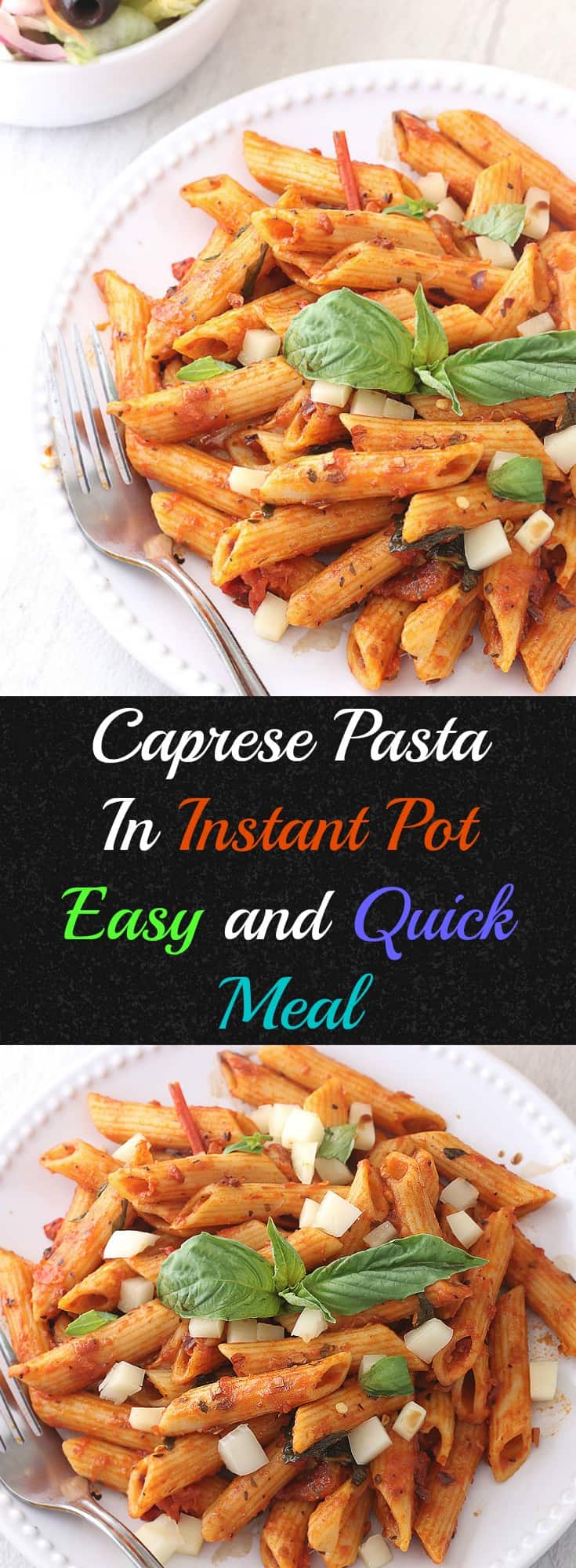 Instant Pot Caprese pasta