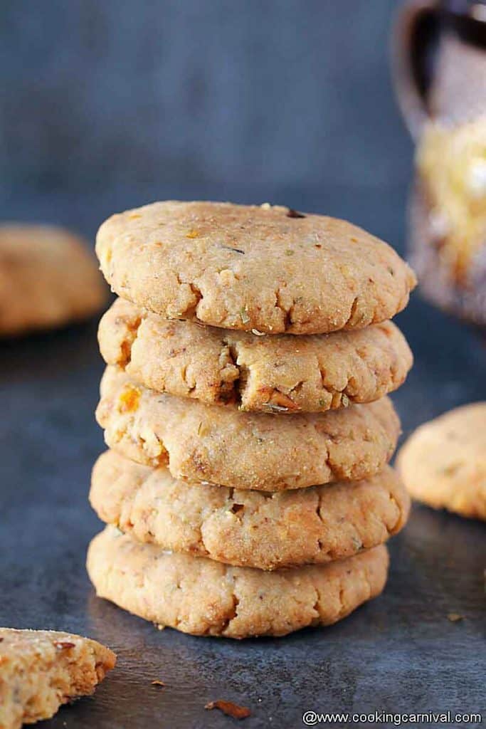 stack of 5 cheese pizza cookies