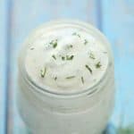 Creamy Dill Sauce | Dill Salad Dressing - Creamy, little bit tangy, light, refreshing and excellent Sauce with lots of fresh Dill. This dill creamy sauce makes a delicious sauce for dipping chips, veggies, pita or as a Salad dressing.