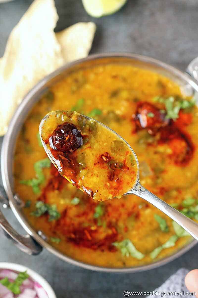 Spoon full of lentil curry