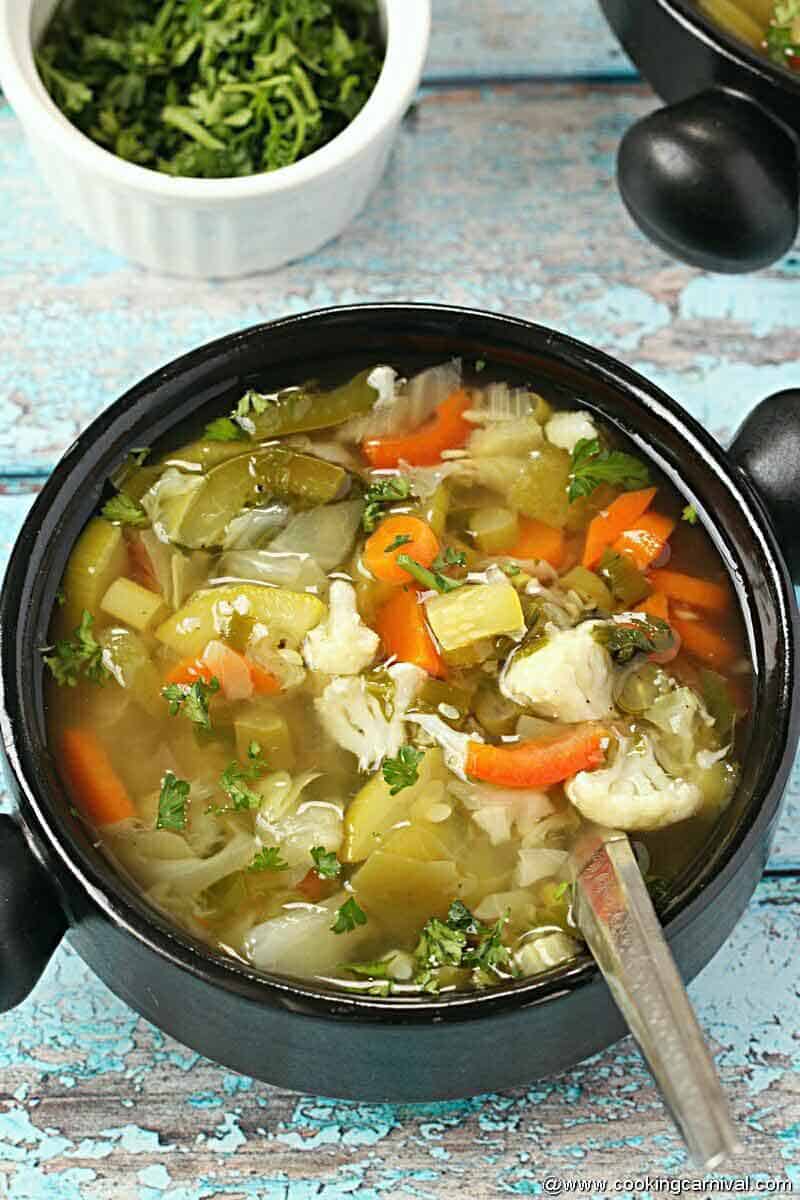 instant pot vegetable detox soup