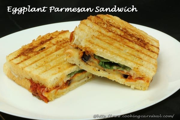 Eggplant Parmesan Sandwich