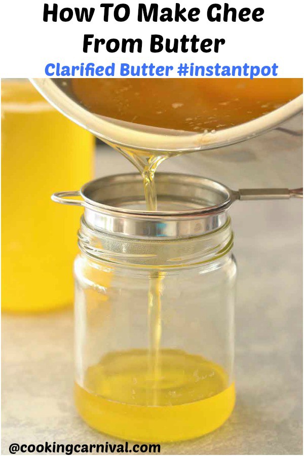 How To Make Ghee From Butter Instant Pot | Homemade Ghee In Instant Pot  - Ghee, a staple in every Indian Household with lots of health benefits and is very popular for its high smoke point and Nutty-toasted flavor.