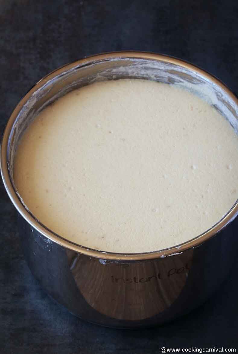 Batter fermented in instant pot