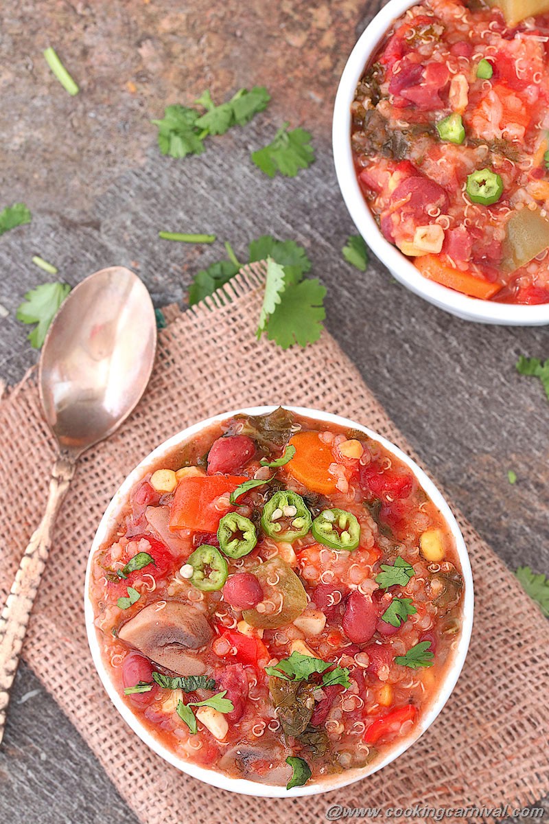 Quinoa Chili In Instant Pot