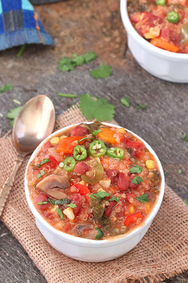 Quinoa Chili In Instant Pot