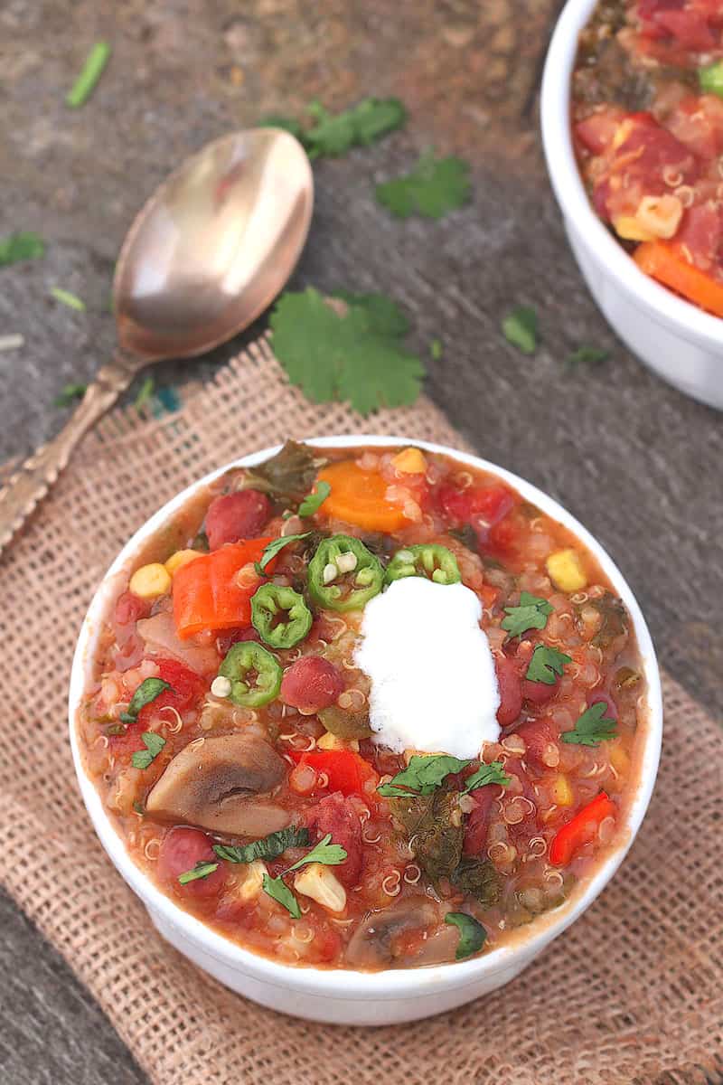 Quinoa Chili In Instant Pot