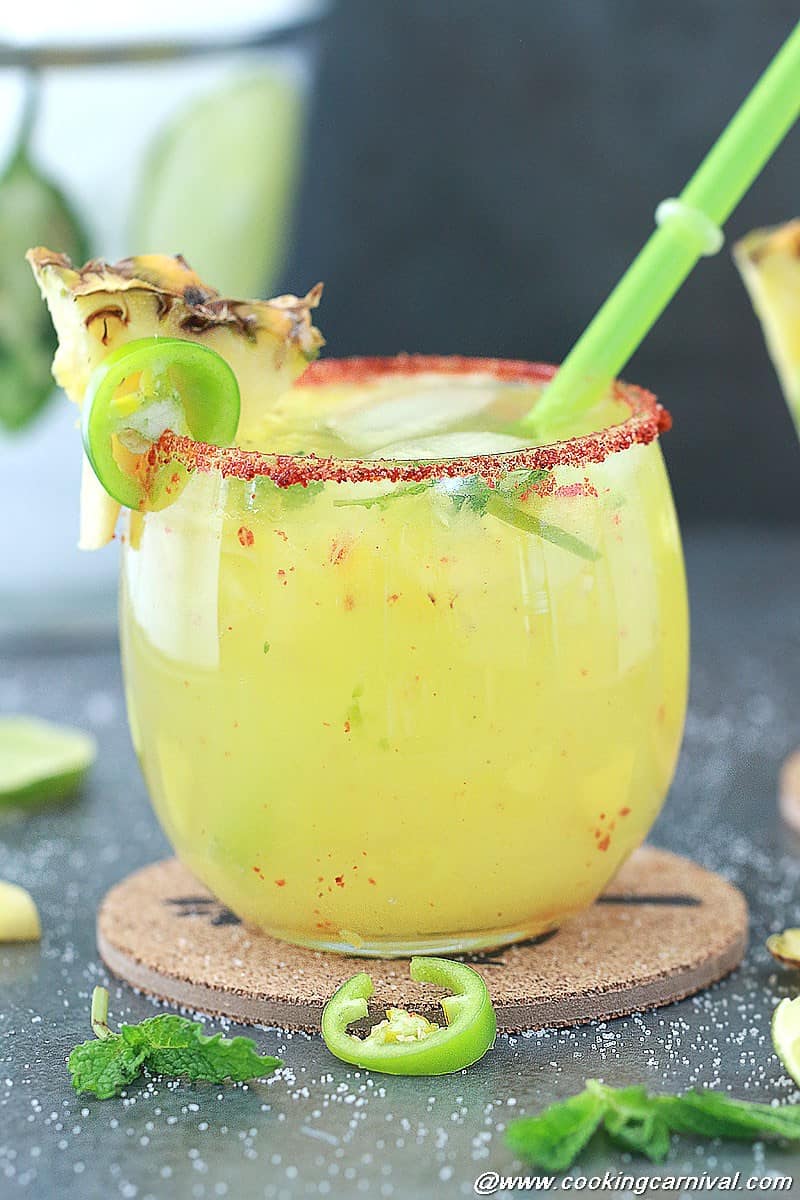 Virgin Pineapple Jalapeno Margarita