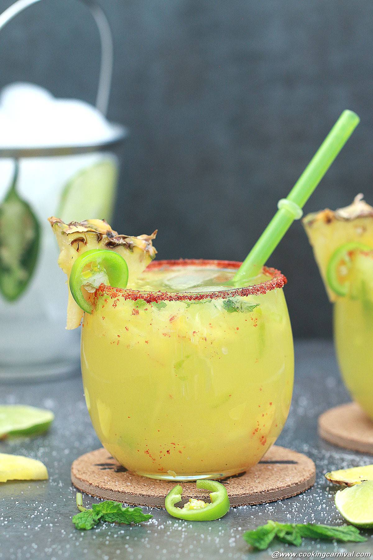 Virgin Pineapple Jalapeno Margarita