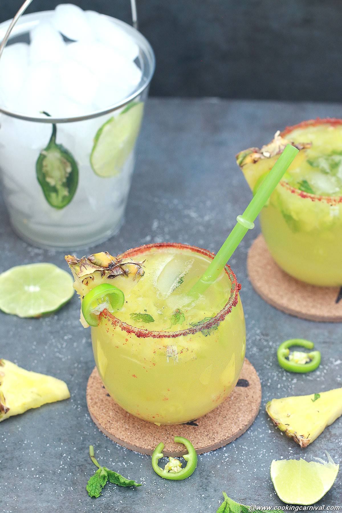 Virgin Pineapple Jalapeno Margarita