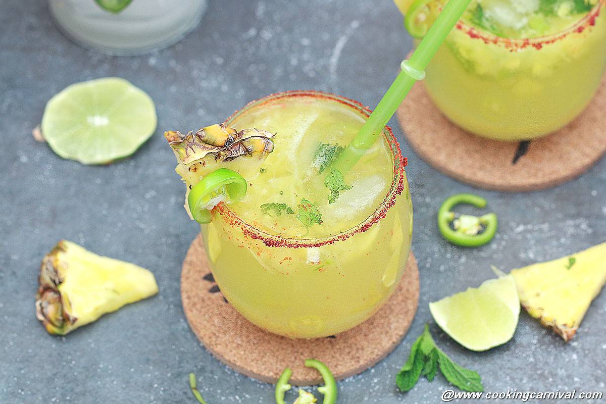 Virgin Pineapple Jalapeno Margarita