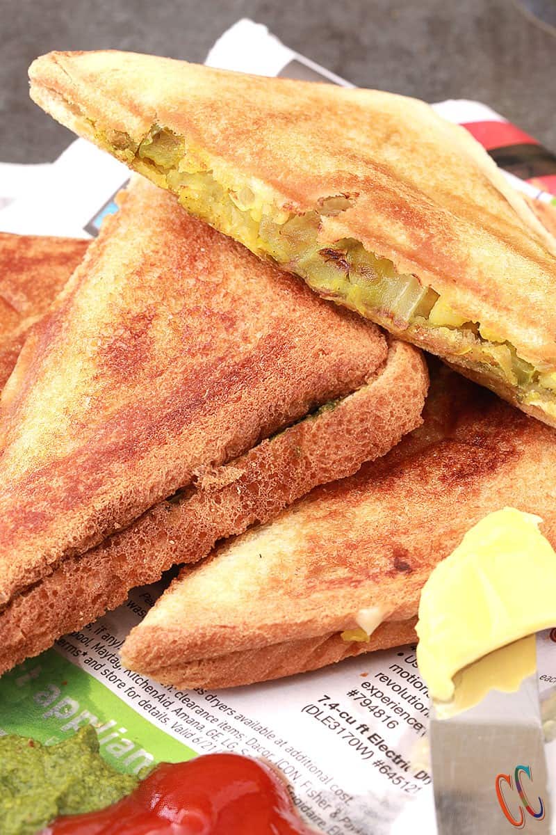 Mumbai Masala Toast Sandwich