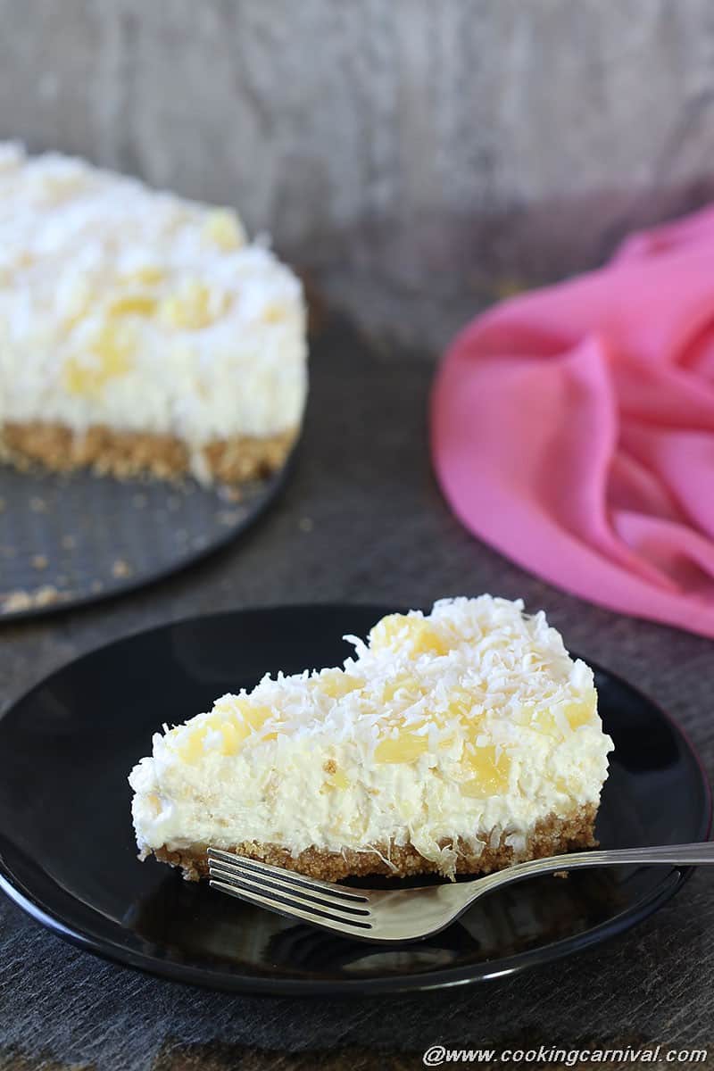 No bake pineapple delight cake