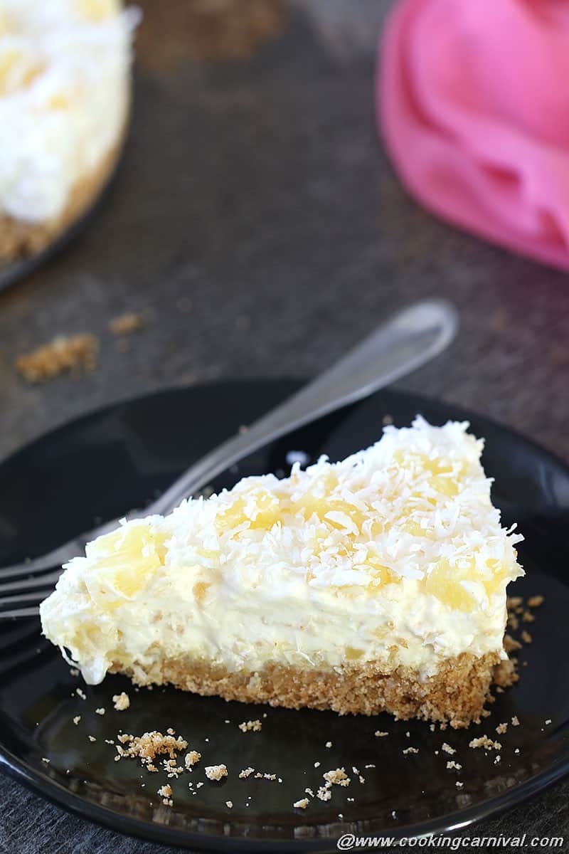 No bake pineapple delight cake