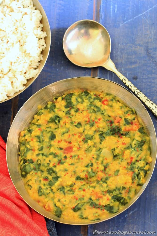 Kale and Moong Ki Dal