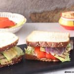 Grilled Veggie Hummus Sandwich