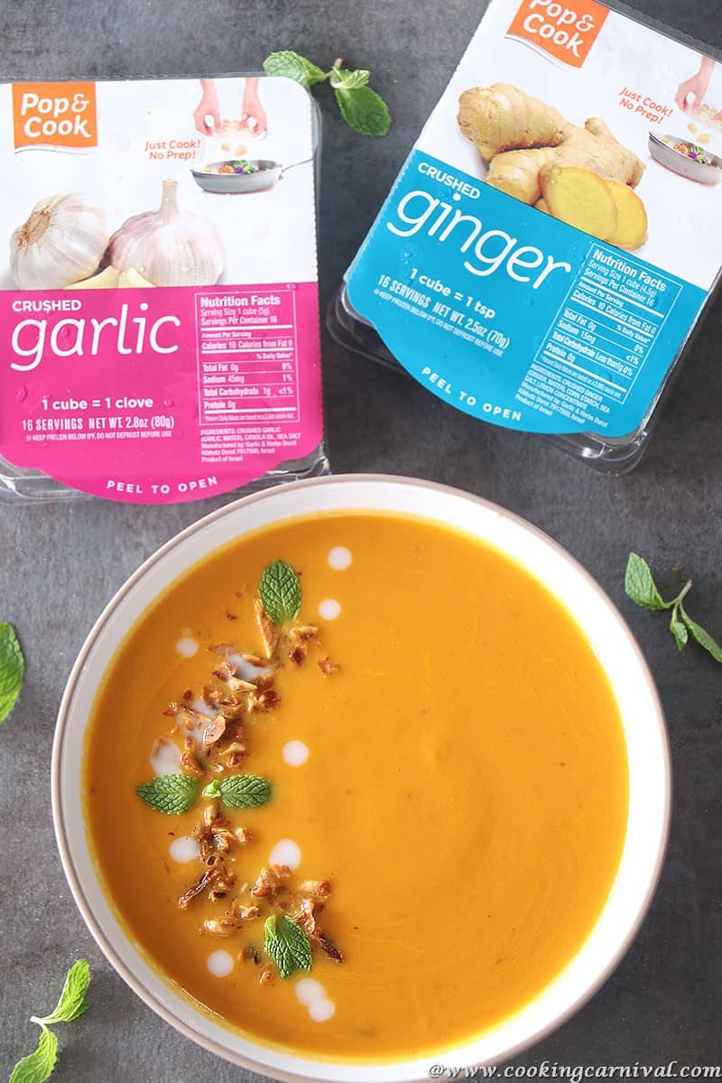 Ginger Garlic Carrot Soup