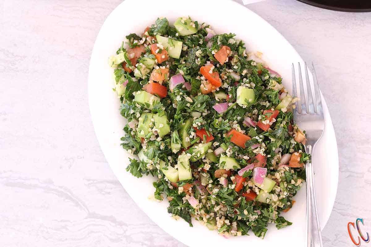 Classic Homemade Tabouli Salad / Tabbouleh Salad / tabouleh / Parsley Salad