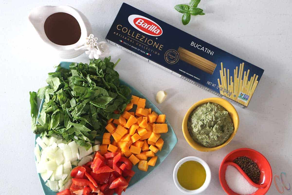 Instant Pot fall harvest pesto pasta