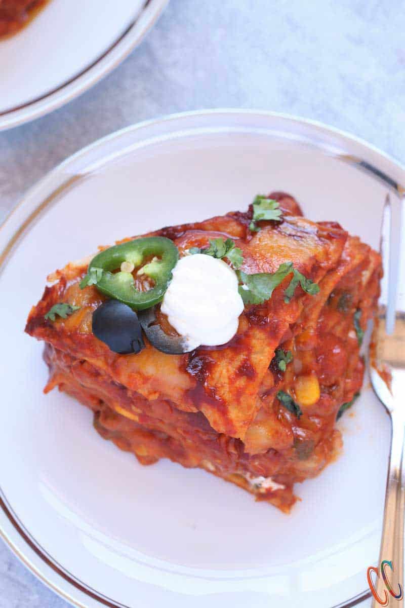 Whether you call this recipe, Instant Pot Mexican Casserole, Instant Pot Mexican Lasagna Or Instant Pot enchiladas, this is super delicious, filling and easy to make. This instant Pot Mexican Recipe will have your family, specially your kids, raving and coming back for more!