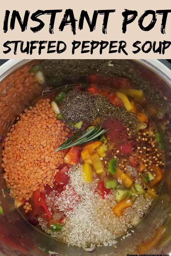 instant pot stuffed pepper soup recipe