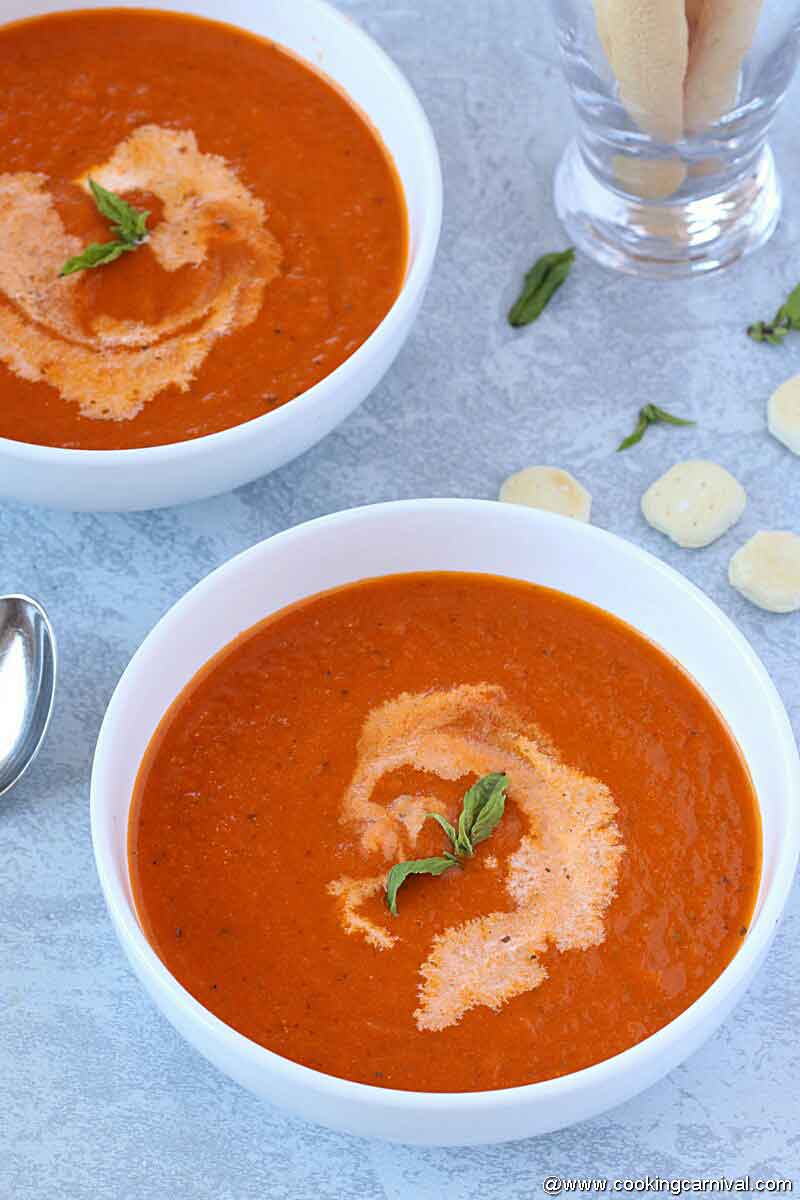 Instant pot tomato basil soup recipe