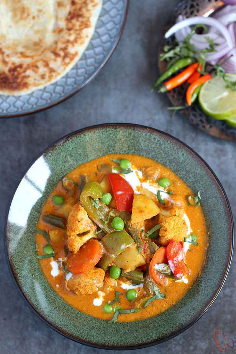 Instant Pot Vegetable Korma, Vegan Instant Pot curry recipe