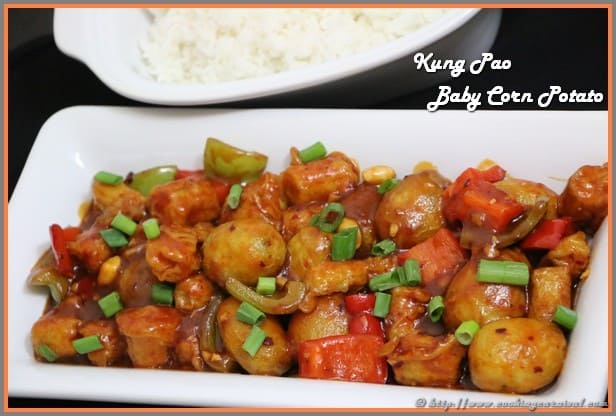 Kung Pao baby corn potatoes