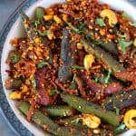 Maharashtrian style Bhindi Masala in a bowl