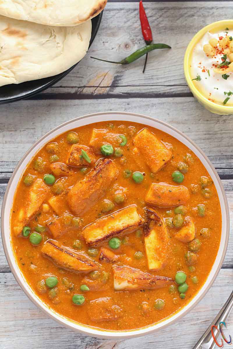 Matar Paneer | Mutter Paneer Recipe | Instant Pot Matar Paneer - A North Indian dish which is fuss free, gluten free and simple yet delicious recipe. This easy paneer recipe is perfect weeknight dinner option.