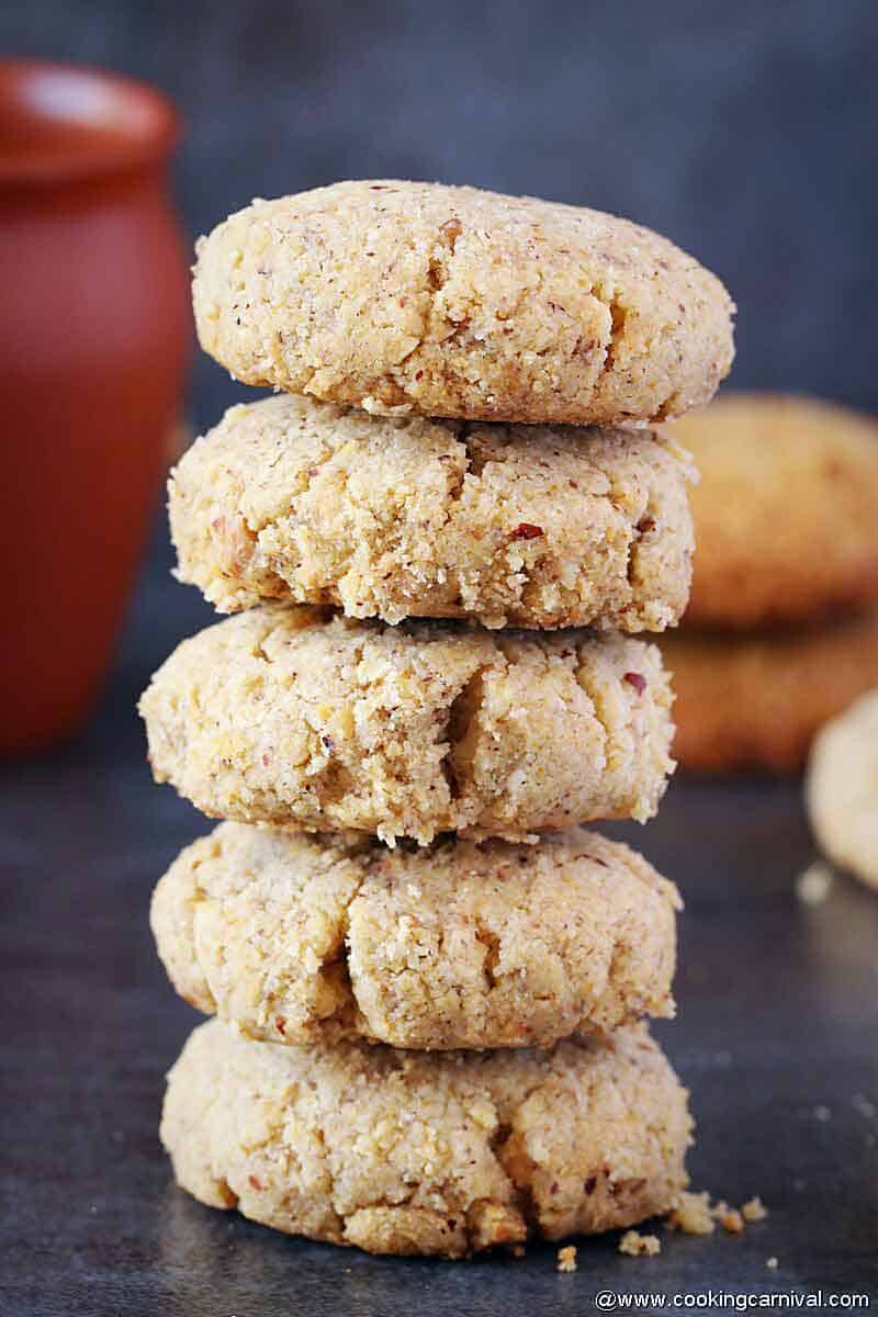 stack of oats aata cookies