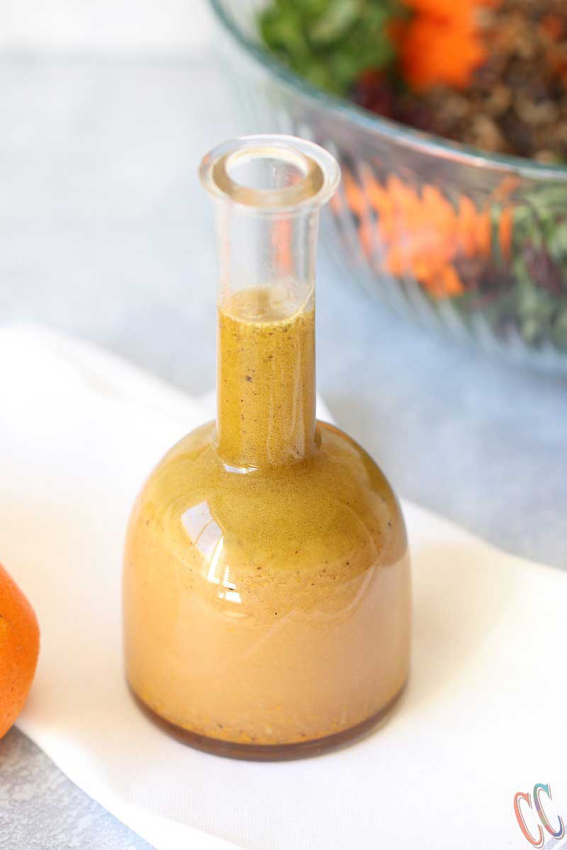 Orange Vinaigrette - A simple yet delicious, bursting with orange flavors, Vegan Vinaigrette for any Salad. This Orange Vinaigrette Recipe takes less than 10 minutes to make with very few ingredients! It is Bright, light and flavorful.