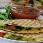 Oven Roasted Veggie Quesadilla