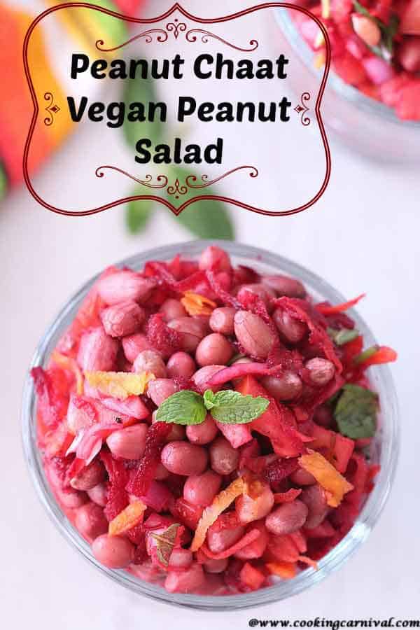 Peanut salad / Vegan peanut recipe / vegan salad recipe / 