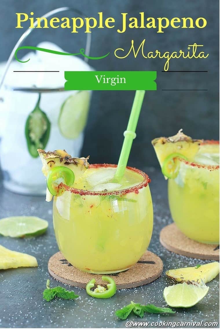 Virgin Pineapple Jalapeno Margarita