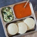 Quinoa Idli with rasam and chutney