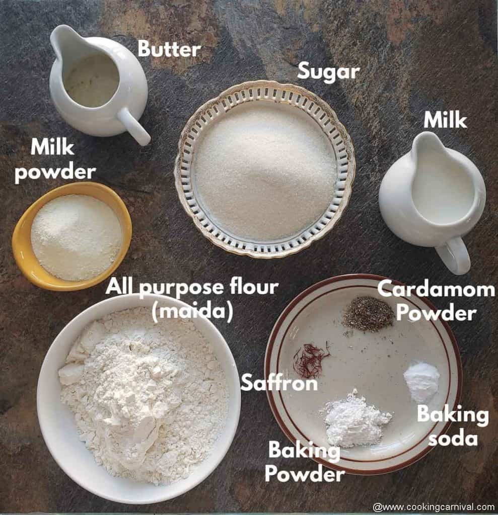 pre measured ingredients for rasmalai cake