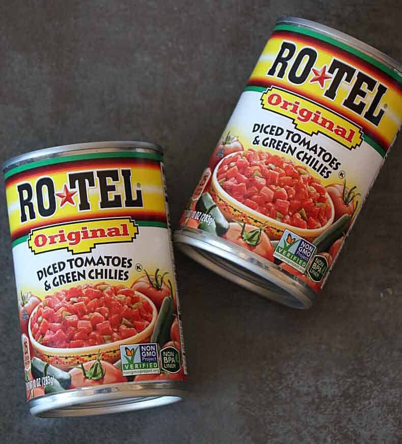 Rotel Tomatoes and chili