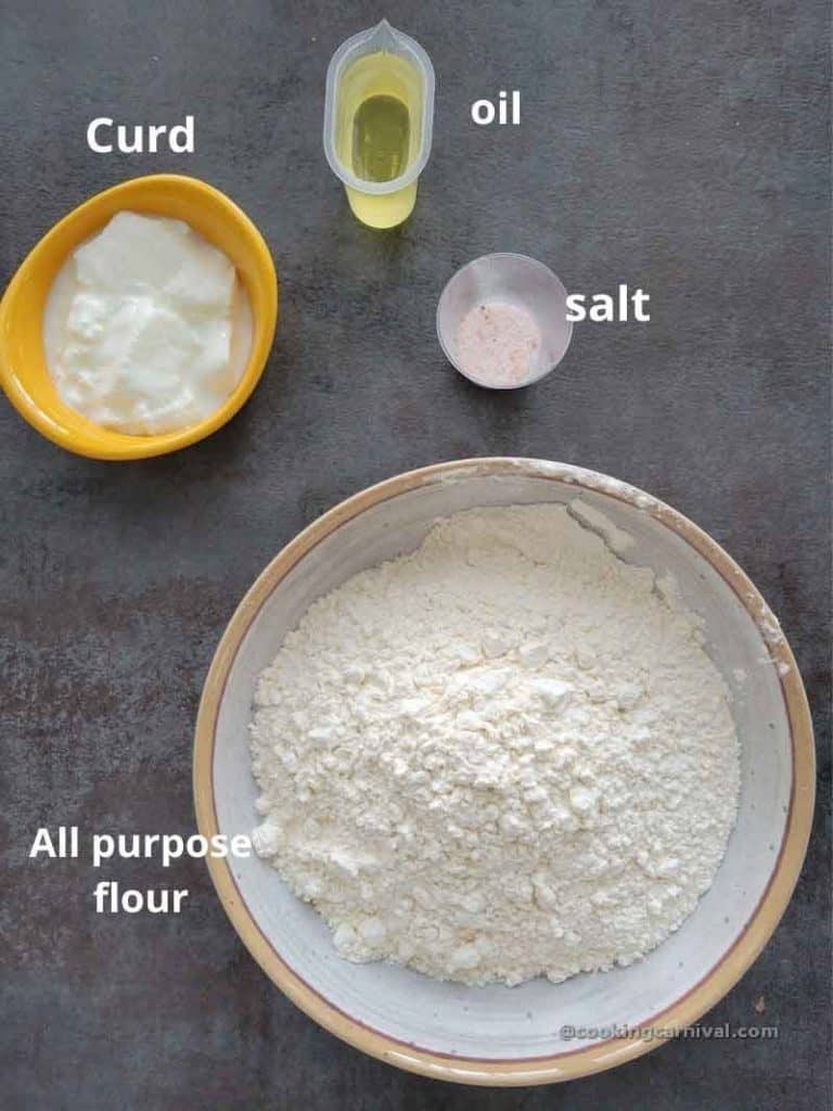 pre measured ingredients of frankie roti