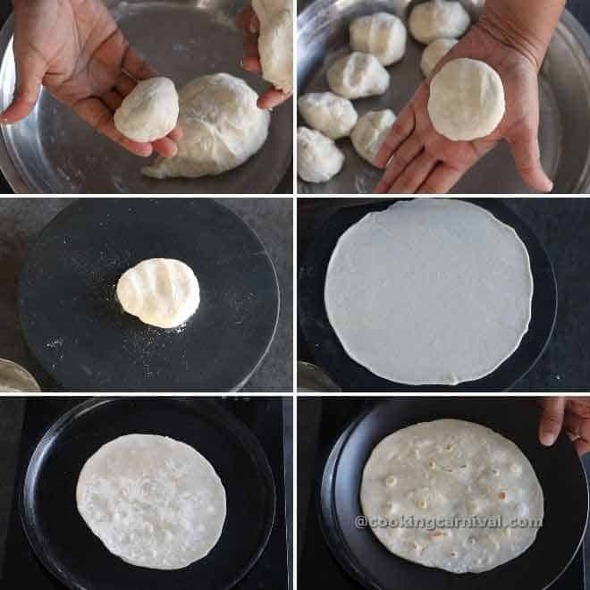 cooking frankie roti