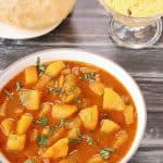 Bateta Nu Rasavalu Shak | Simple Vegan Potato curry is very common sabzi in every Gujarati thali. It is traditional Gujarati Side dish.