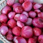 Pickled Onion in a white bowl