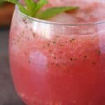 close up shot of strawberry and watermelon lemonade soda